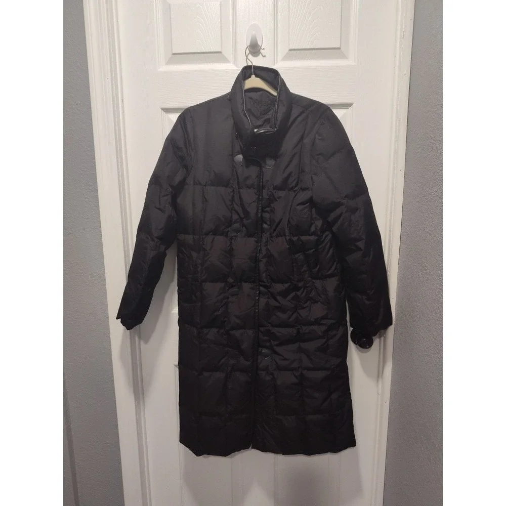 NuAge Long Down Coat Jacket Duvet Puffer Parka Quilted Feather‎ Women's Small